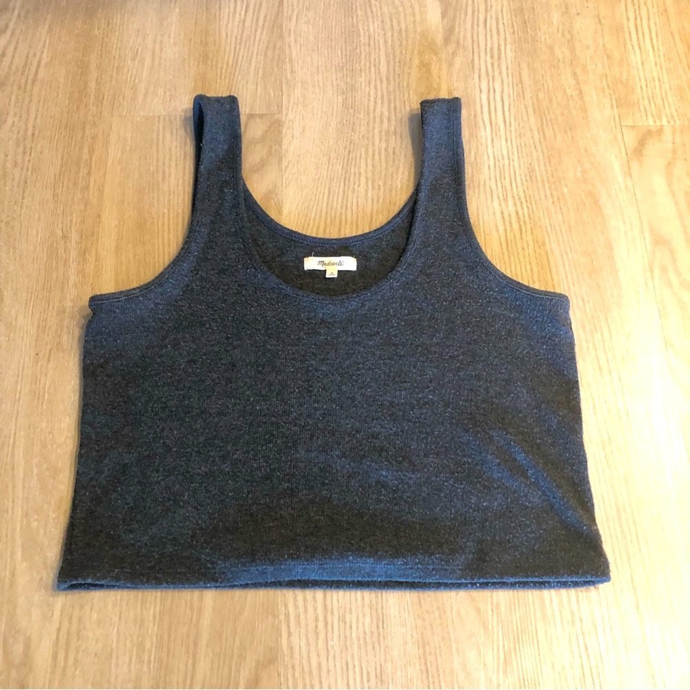 Madewell Charcoal Grey Knit Tank Top